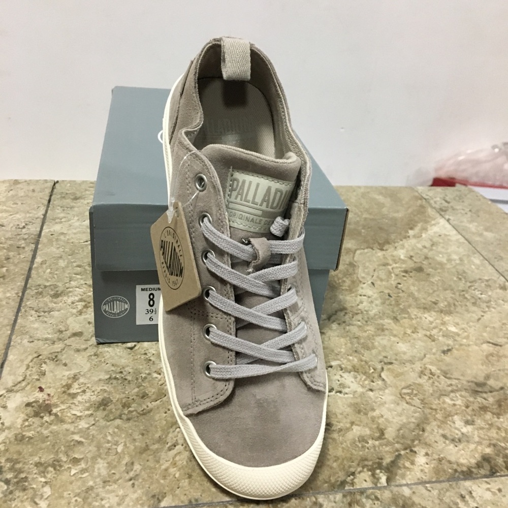 NWB Palladium Wander Lace Suede Sneakers String Women's Shoes - Picture 5 of 7